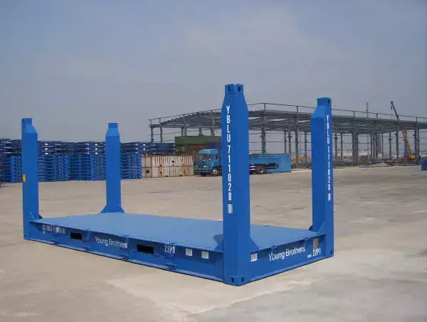 Flat Rack Fixed End with Timber Floor