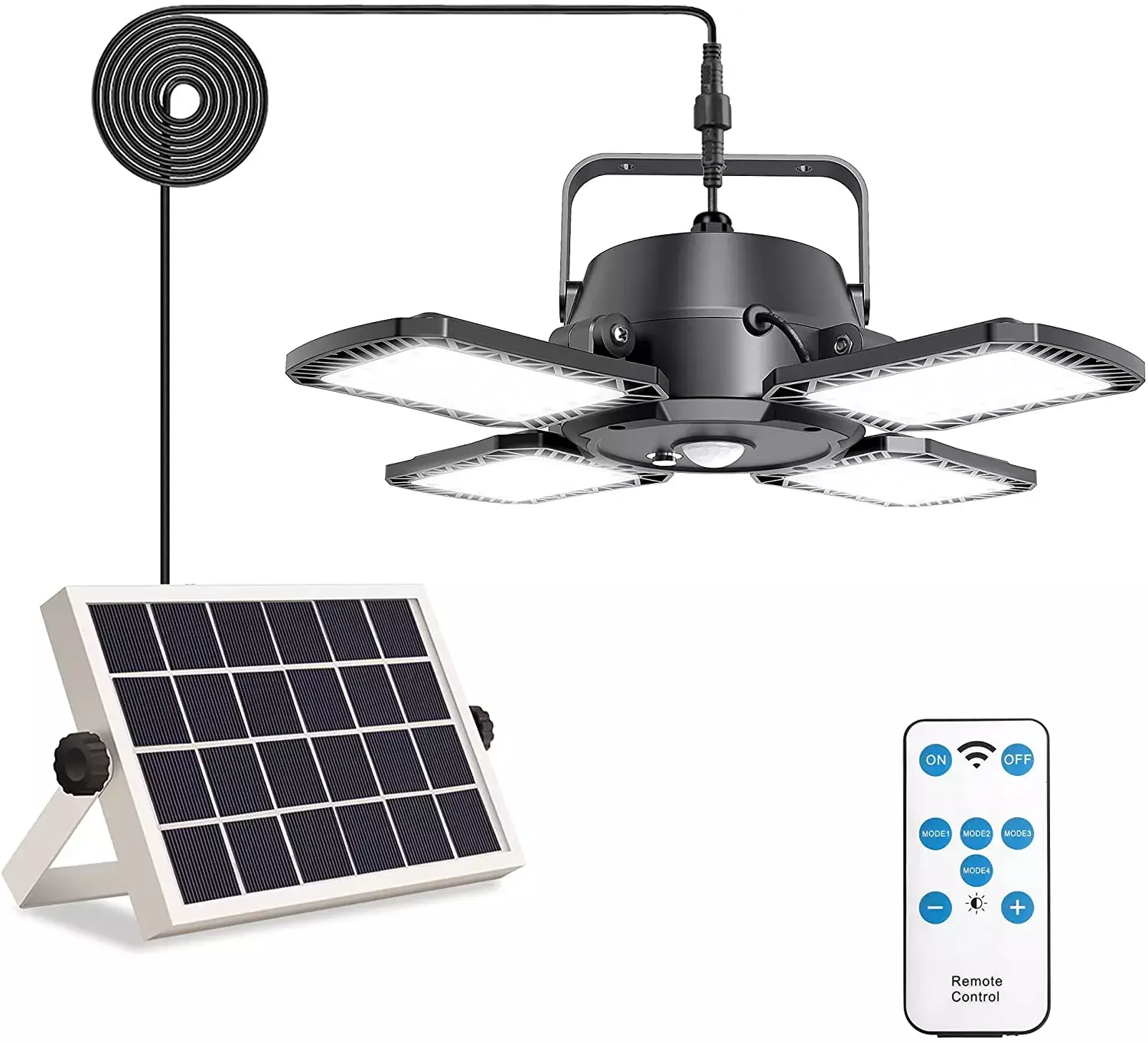 Interior Solar Powered Fan-Shaped Light