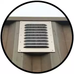 Shipping Container Rectangular Louvered Gable Vent (2 Pack) For Preventing Condensation And Excessive Heat